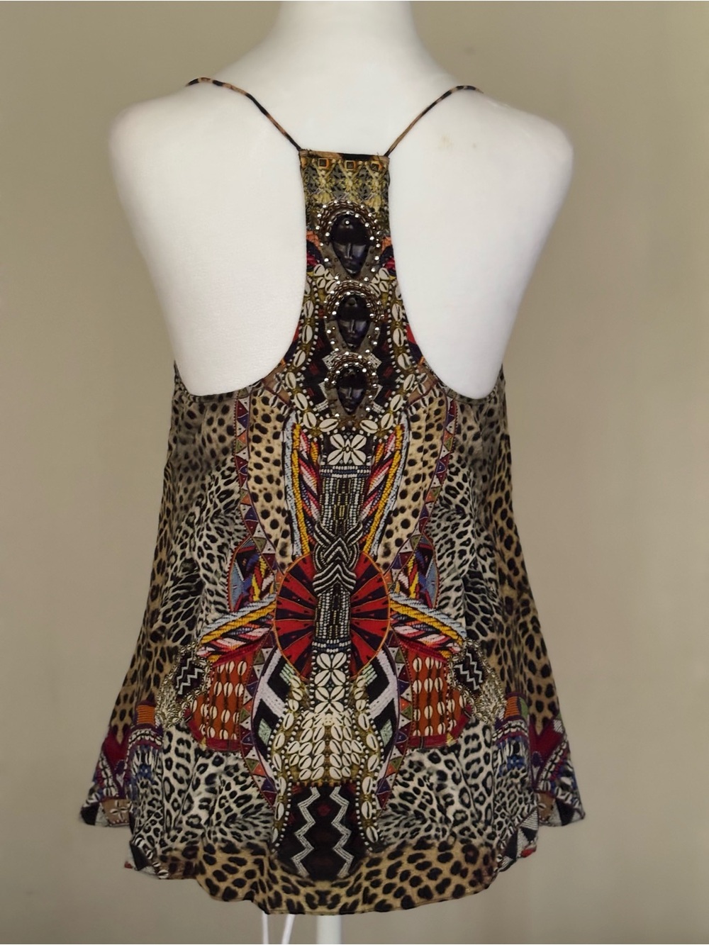 Camilla Asymmetrical Sleeveless Silk top - Picture 2 of 15